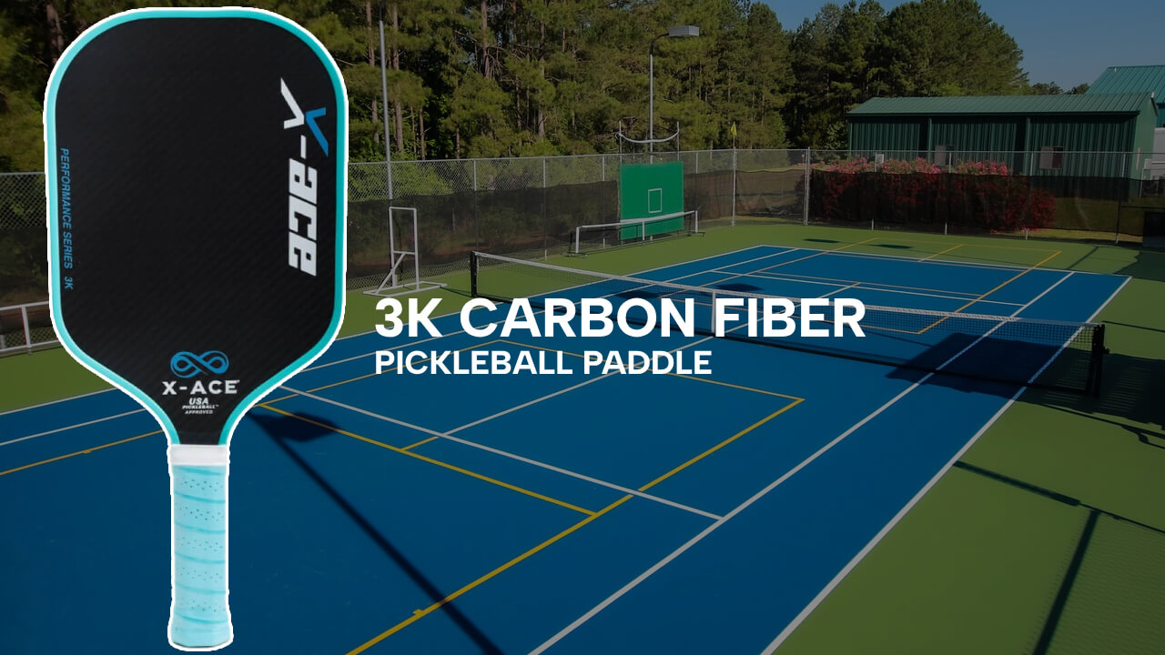 X ace 3k carbon fiber pickleball paddle