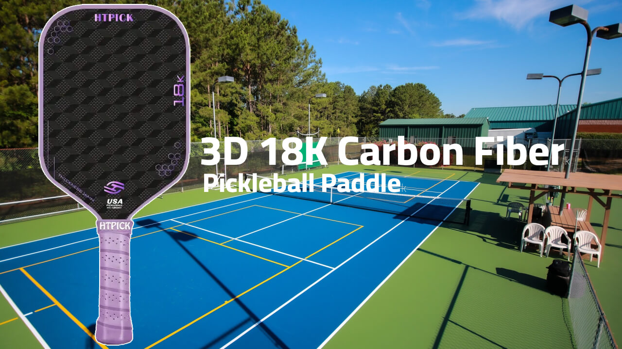 3d 18k carbon fiber pickleball paddle